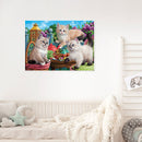 Playing Kitten 5D DIY Diamond Painting Kits Full Square Drill Wall Decor Crafts