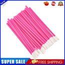 50pcs Disposable Lip Brush Stick Portable Mini Lipstick Applicator (Rose)