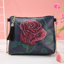 DIY Special Shaped Diamond Painting Leather Clutch Chain Shoulder Crossbody Bag