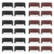 4x Solar Deck Step Wall Lights Stairs Fence Decor Lamps (Brown/Warm Light)