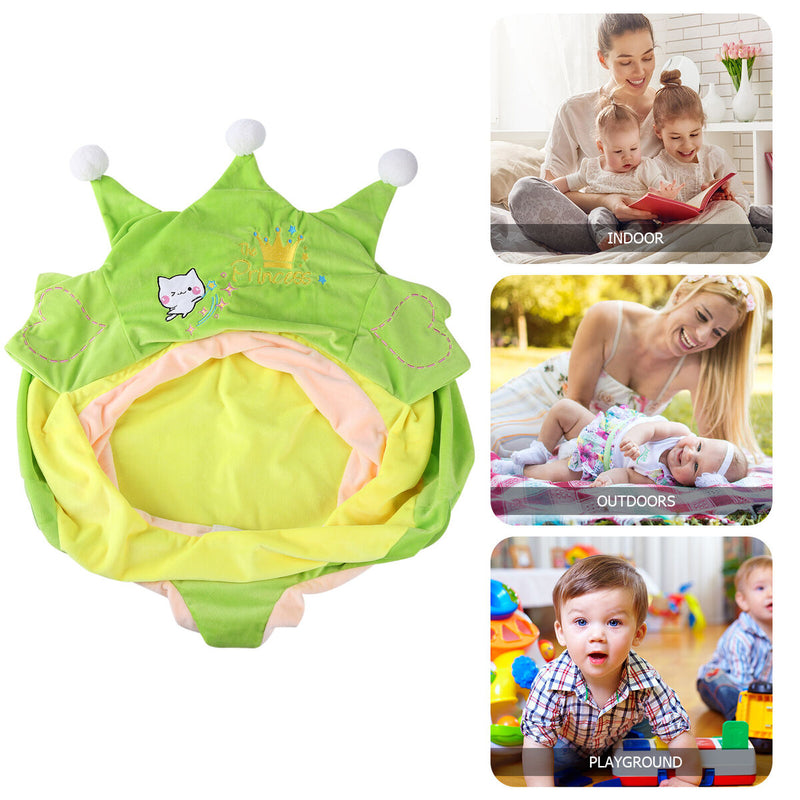 Baby Sofa Support Seat Cover Learning To Sit Chair Case No Filler (Green) Newly