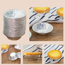 100pcs/set Disposable Tin Foil Egg Tart Molds Cupcake Round Baking Cup Kitc