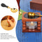 Copper fire color seal paint spoon wood handle burning melting stamp metalw