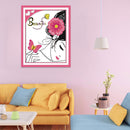 14CT Cotton Thread Beautiful Girl Cross Stitch Part Embroidery Needlework Kit