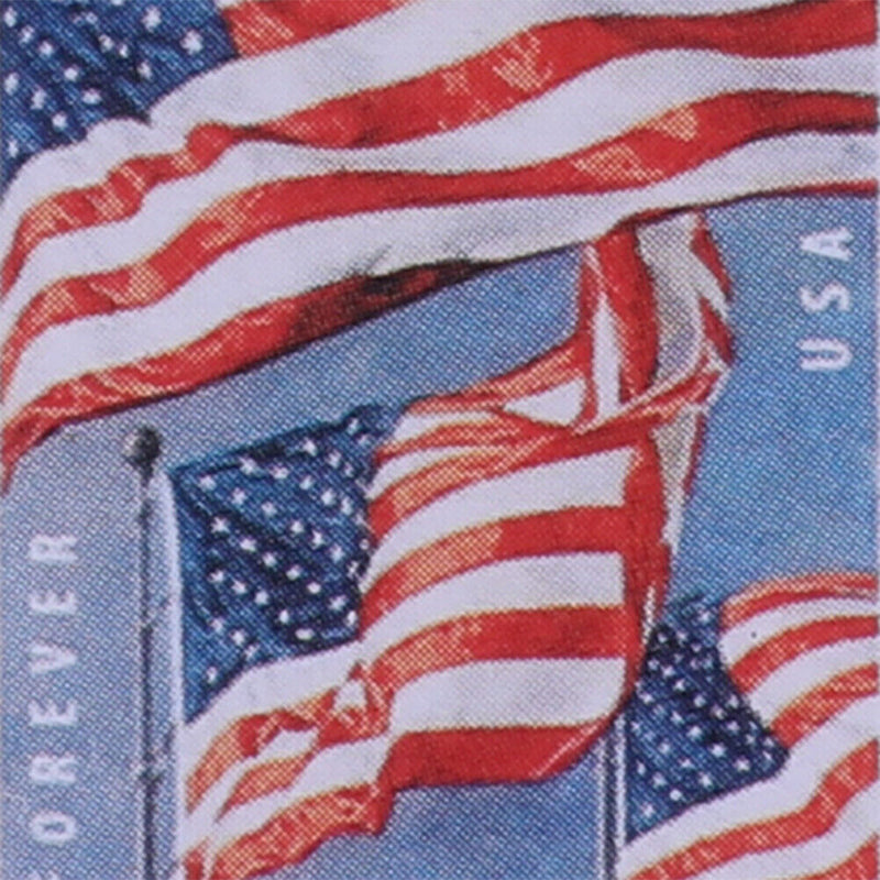 1 Roll 100 Labels American Flag Stickers Patriotic Adhesive Tag Seals Stickers