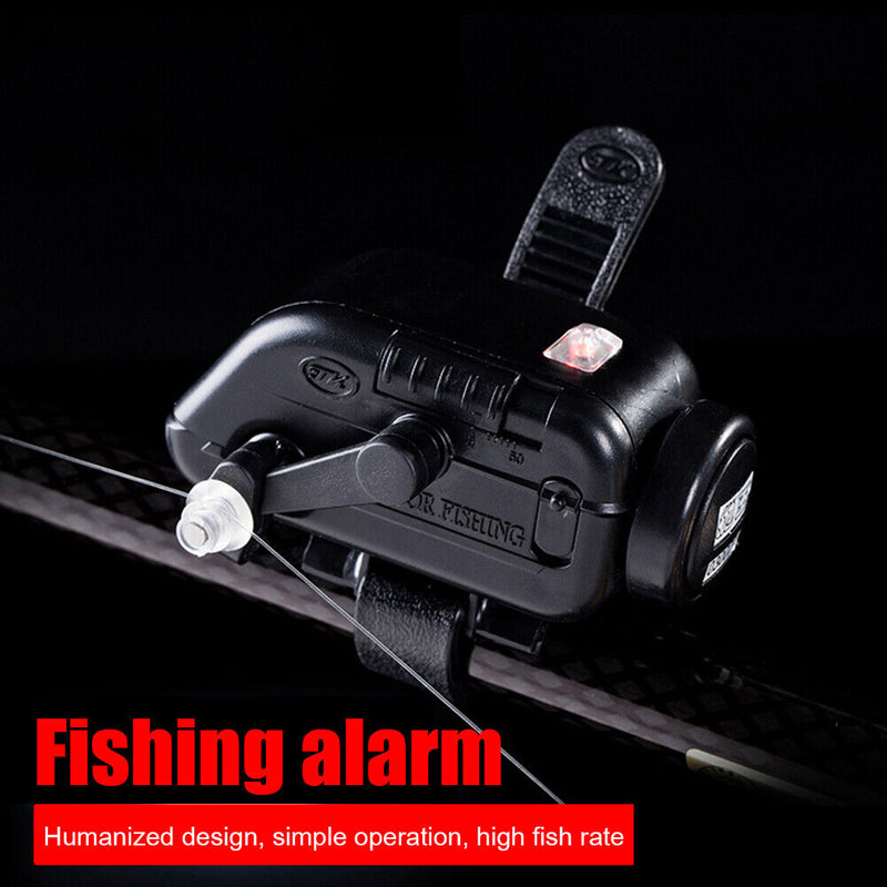 LED Fish Bite Alarm Indicator Sound Bell Electronic Fishing Rod Tip Alert