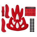 Helmet Padding Kit Sponge Pad Bike Motorcycle Replacement Pads with Insect Net~~
