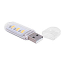 Mini Portable USB Book Light Bright Reading Lamp for Laptop (Yellow 3LED) Newly