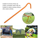 Ground Nail Aluminium Alloy Tent Accessories with Hooks for Camping Hiking Beach