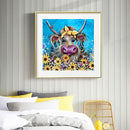 Cow in Bush Oil Paint By Numbers Art Picture DIY Home Decoration Gifts Unfr
