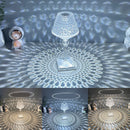 Color Transparent Rechargeable Touching Control Night Light Teacup Lamp Crystal