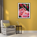 5D Diamond Painting Kit Flamingo Partial Special Shape Drill DIY Animal Art