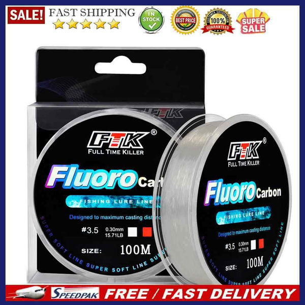 100m Durable Nylon Fishing Main Line Wear-Resistant Long Casting Fishing Wire