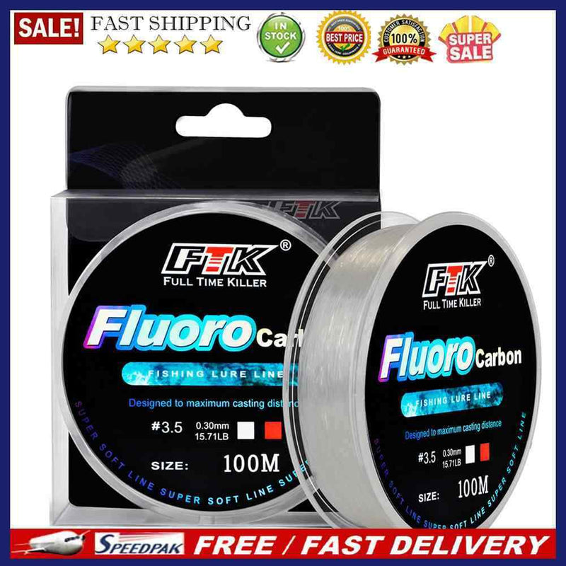 100m Durable Nylon Fishing Main Line Wear-Resistant Long Casting Fishing Wire