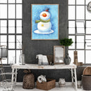 5D DIY Full Round Drill Diamond Paint Snowman Mosaic Rhinestone Drawing Picture