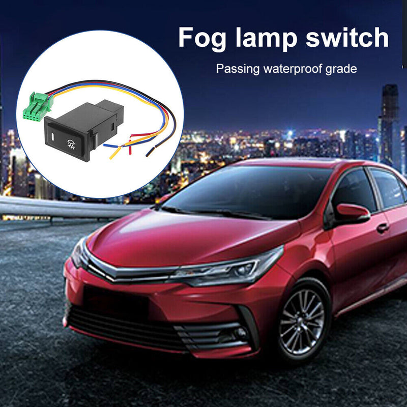 Car Fog Light Switch Button with Wire Waterproof Auto Accessories for Camry