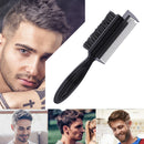 Double Sided Edge Control Hair Comb Styling Eyebrow Brush Tool (Black)
