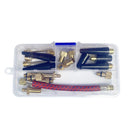 21pcs Valve Connector Foot Ball Airbed Bicycle Tyre Pump Adapter Set Kit Tool UK
