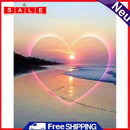 DIY Full Drill Needlework Love Sunset Cross Stitch Embroidery Diamond Painting