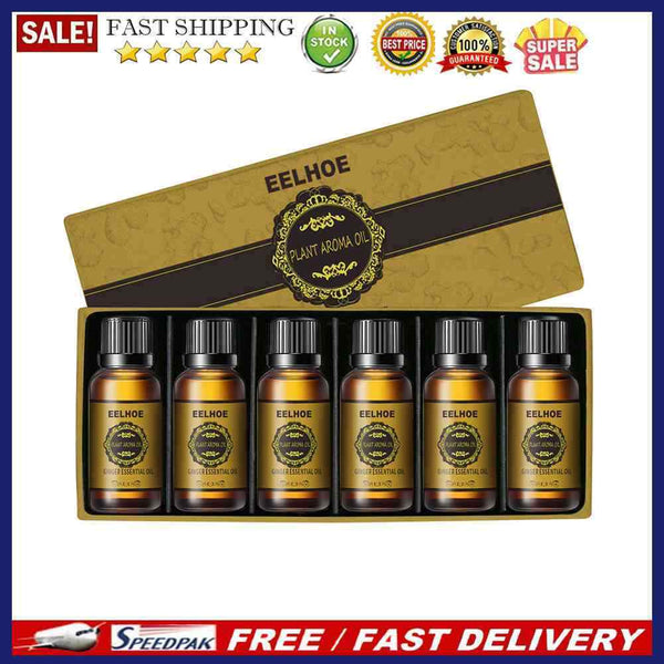 10ml massager Oil GINGER ESSENTIAL PLANT AROMA Belly Drainage (10ml6pcs)