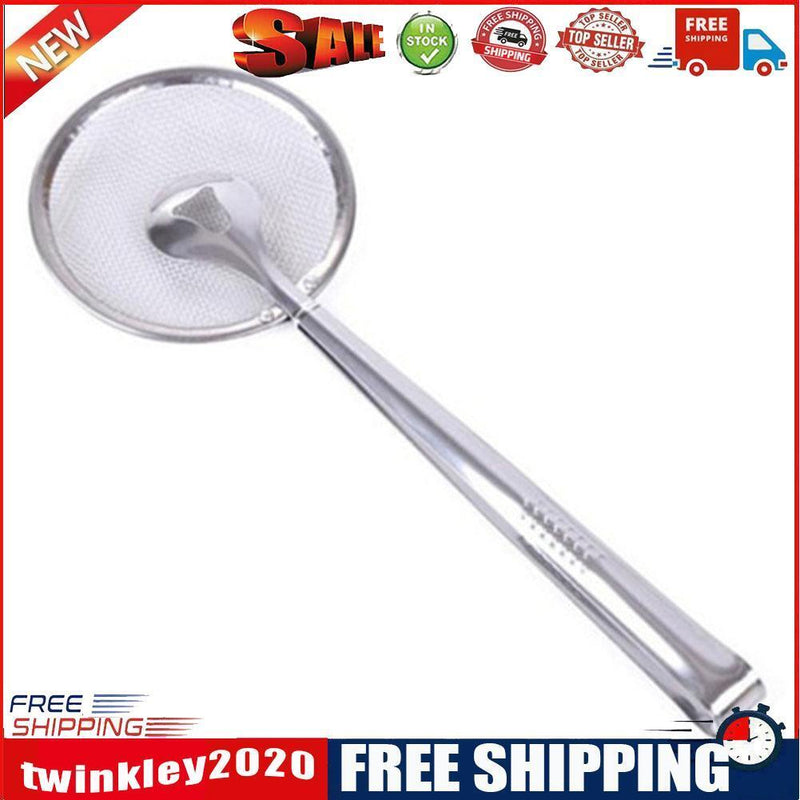 Stainless Steel Oil Food Strainer Filter Spoon Snack Clip Kitchen 4pcs