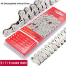 6 7 8 Speed Carbon Steel Chain 1/2 x 2/32 inch 116 Links for Mountain Road