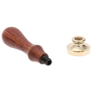 Copper Head Stamp DIY Paint Wax Envelope Sealing Seal with Wood Handle(m031