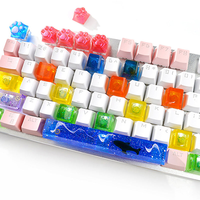 Keycaps Mold Set - Handmade Crystal Key Caps Molds Making Tools with Key Puller