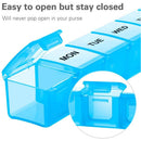 7 Days Weekly Medicine Box Non-toxic Pill Box Capsule Tablet Storage Holder