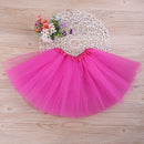 3 Layer Kids Tutu Skirt Children Girls 140cm Dark Pink Ballet Tulle Dance Skirt