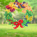DIY Diamond Art Flower Wreath Mosaic Hanging Craft Rhinestone Wreathes Gifts