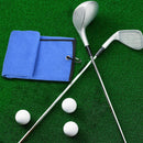 Golf Towel 41x54cm Tri-Fold Microfiber Waffle Towel Sweat-absorbent (Blue) Newly