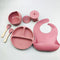 #A 6pcs Baby Items Anti Slip Silicone Baby Feeding Set Baby Food Accessories S