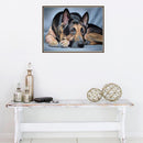 DIY Diamond Painting Dog Cross Stitch Rhinestone Embroidery Mosaic Kit