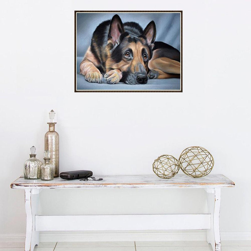 DIY Diamond Painting Dog Cross Stitch Rhinestone Embroidery Mosaic Kit