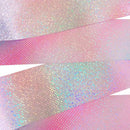 Flashing Glitter Dance Ribbon Gymnastics Ballet Twirling Stick (2m White)