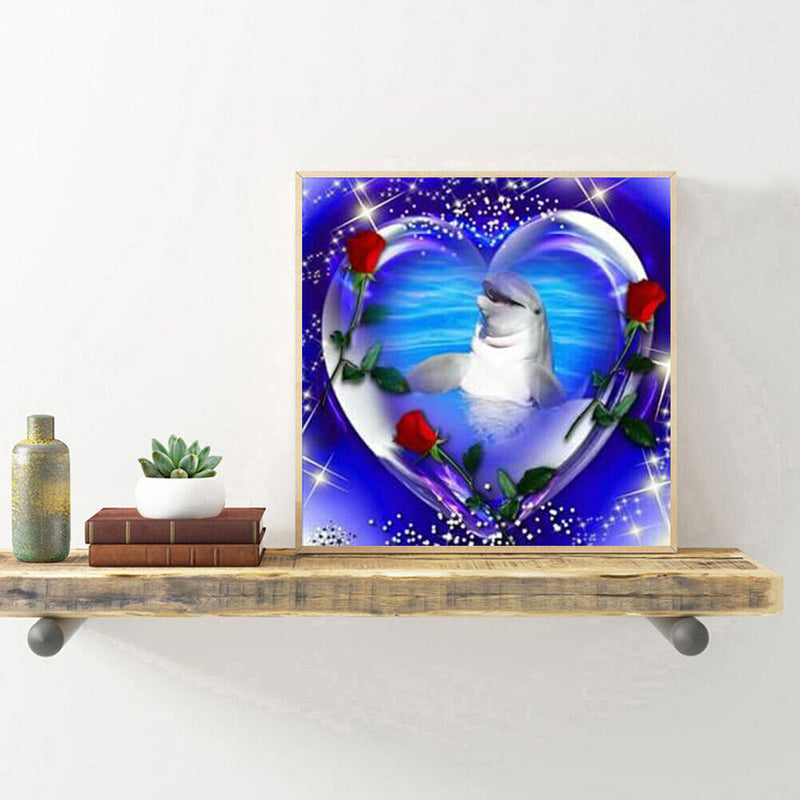 Diamond Painting Full Round Drill Love Heart Picture of Rhinestone (A2343) Newly