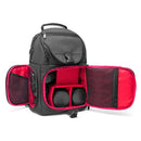 Waterproof Camera Storage Shoulder Crossbody Bag Carrying Backpack (Black)