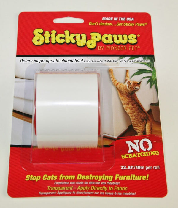 Sticky Paws on a ROLL Stop Cats Destroying Furniture Anti Scratch Cat Training