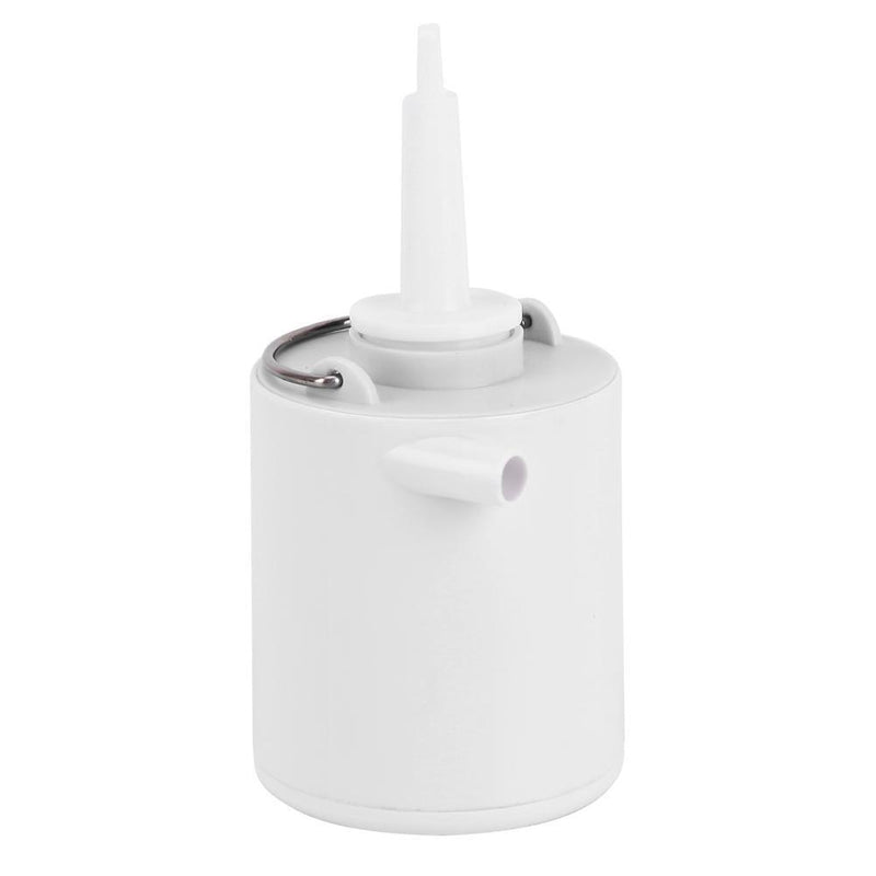 Mini Air Pump 1300mAh Rechargeable Air Pump Quick Inflate Deflate (White)