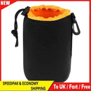 Waterproof Neoprene Camera Lens Pouch Bag Drawstring Protector Case (L)