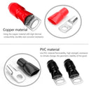 10pcs Car Audio Power Ground Wire Ring Terminals 6 AWG Gauge M8 Connectors Newly