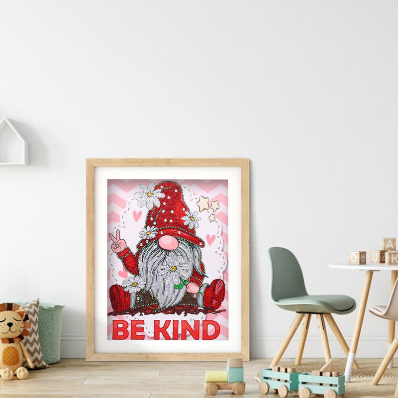 Diamond Painting 5D DIY Gnome Part Special Drill Rhinestone Picture (DZ578)