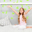 Easter Bunny PVC Stickers Glow in The Dark Luminous Decals Festival Decorat