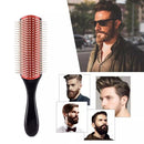 Salon Professional Men's Classic 9 Row Hair Brush Hairbrush Styling Comb