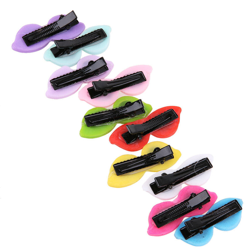10pcs/Set Plastic Pet Sunglasses Hairpin Headdress Dog Hair Clip Pets Head Newly