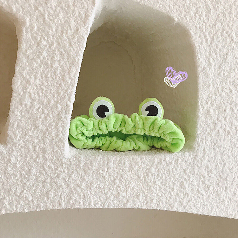 Elastic Makeup Headband Skincare Hair Band Washing Face Hairband Funny Frog