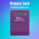 FMCB 1.966 Memory Card for Sony PS2 64MB Free McBoot Console Card (Purple)