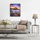 Painting By Number Mountain Scenery Coloring Picture Acrylic Paints Artwork Set