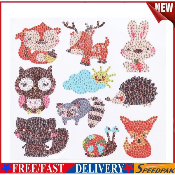DIY Full Drill Cute Cartoon Animal Diamond Painting Craft Children Day Gift #F
